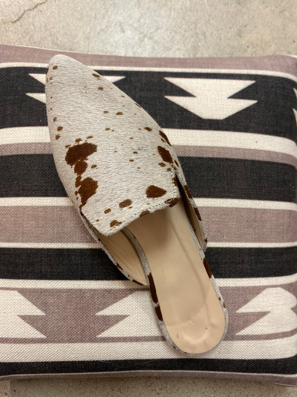 Whitney Cowhair Mule 