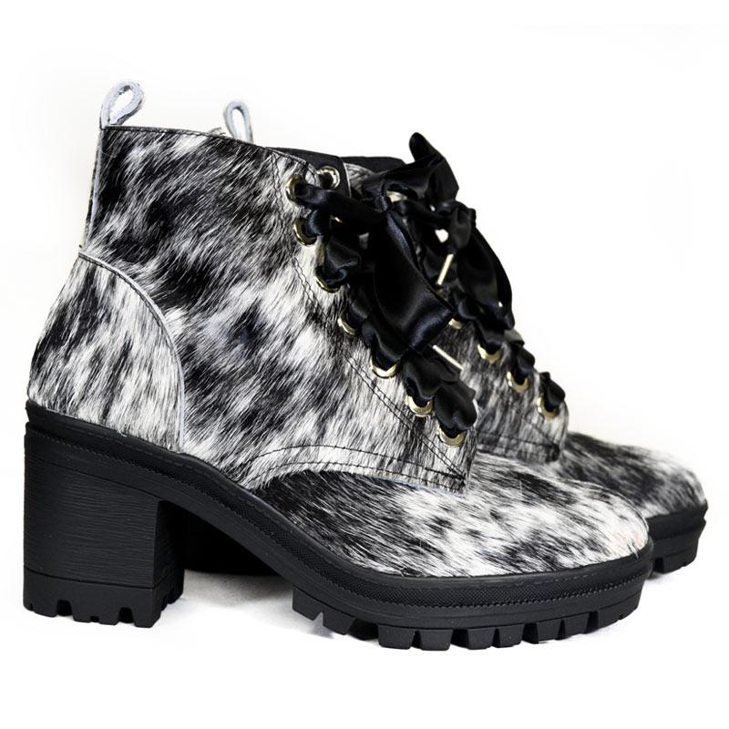 ALONDRA Cowhair Combat Boot - Wholesale