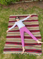 Pow-Wow Khaki/Red Yoga Blanket