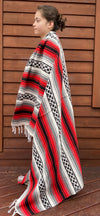 Pow-Wow Red/White Yoga Blanket