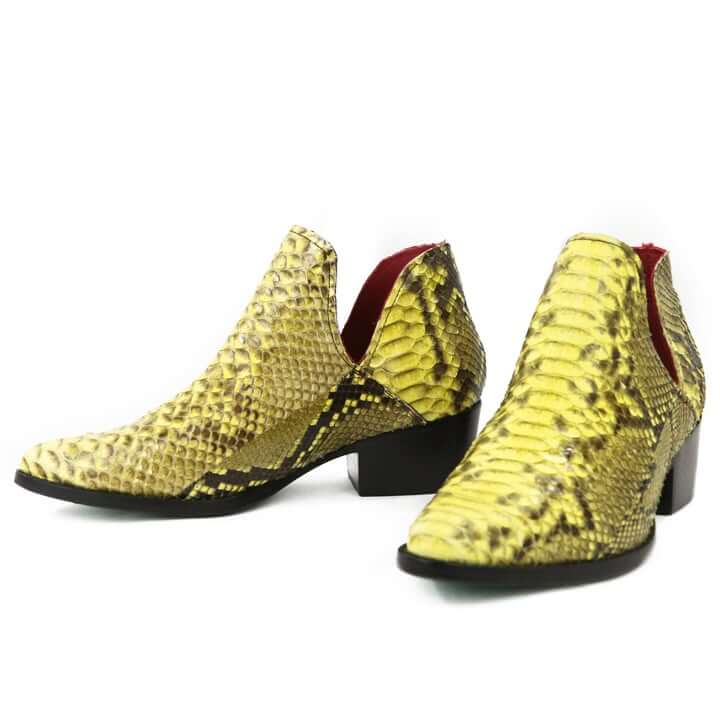 Carmen Women's Yellow Python Leather Boot