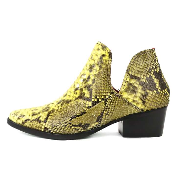 Carmen Women's Yellow Python Leather Boot